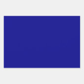 Schlichte dunkle Mittelstahlblautöne 3 Töne Geschenkpapier Set (Vorderseite)