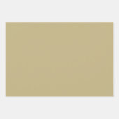 Schlichte Dunkle Tan Ecru Brown Shades 3 Tones Geschenkpapier Set (Vorderseite 3)