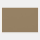 Schlichte dunkle Wüstenmoos mit Brauntönen in 3 To Geschenkpapier Set (Vorderseite 3)