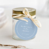 Schlichte Dusche mit blauen Bugs, Baby-Dusche Geschenkanhänger