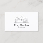 schlichte echte Anwesen beruflich House Foto Visitenkarte (Vorderseite)