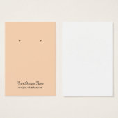 Schlichte Einfache benutzerdefinierte Earring-Kart (Vorne & Hinten)