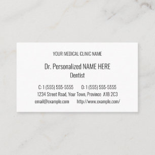 Schlichte, einfache Business Card Visitenkarte