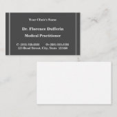Schlichte, einfache Business Card Visitenkarte (Vorne/Hinten)