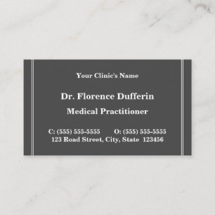 Schlichte, einfache Business Card Visitenkarte