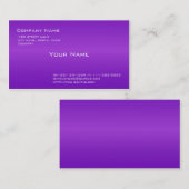 Schlichte, einfache, elegante lila Visitenkarte. Visitenkarte (Vorne/Hinten)