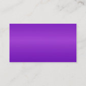 Schlichte, einfache, elegante lila Visitenkarte. Visitenkarte (Rückseite)