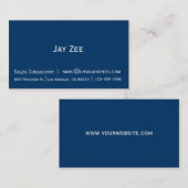 Schlichte einfache Geschäftskarte mit zwei Tönen Visitenkarte (Vorne/Hinten)