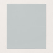 Schlichte, einfache, graue Standard-Visitenkarte Visitenkarten (Innenseite Aufgefaltet)