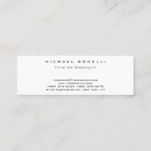 Schlichte Einfache Monogram Rote Visitenkarte (Rückseite)