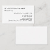 Schlichte, einfache und einfache Visitenkarte (Vorne/Hinten)