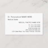 Schlichte, einfache und einfache Visitenkarte (Vorderseite)