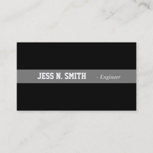 Schlichte, einfache und elegante schwarze Visitenk Visitenkarte