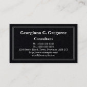 Schlichte, einfache und minimale Visitenkarte (Vorderseite)