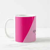 Schlichte Einfache weibliche Minimalistische Kalli Kaffeetasse (Links)