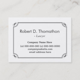 Schlichte, einfache, weiße, informative Visitenkar Terminkarte