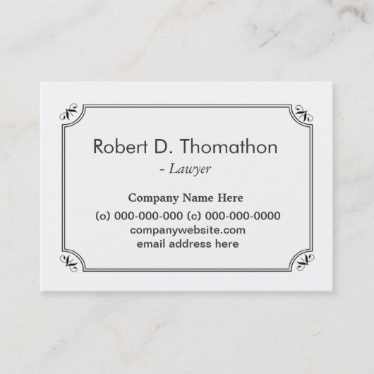 Schlichte, einfache, weiße, informative Visitenkar Terminkarte (Vorderseite)