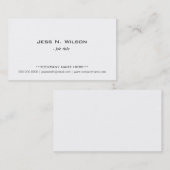 Schlichte, einfache weiße Visitenkarten. Visitenkarte (Vorne/Hinten)