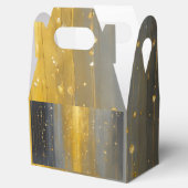 "Schlichte Einfachheit: Gold und Silberstreifen Geschenkschachtel (Geöffnet)