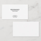 Schlichte einseitige Geschäfts-Karte - Visitenkarte (Vorne/Hinten)