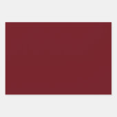 Schlichte Eisenkraft Rosewood Maroon Shades 3 Tone Geschenkpapier Set (Vorderseite 3)