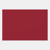 Schlichte Eisenkraft Rosewood Maroon Shades 3 Tone Geschenkpapier Set (Vorderseite 2)