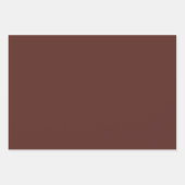 Schlichte Eisenkraft Rosewood Maroon Shades 3 Tone Geschenkpapier Set (Vorderseite)