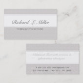 Schlichte elegante Art Visitenkarte (Vorne/Hinten)