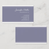 Schlichte Elegante Farbe Beruflich Moderner Chic Visitenkarte (Vorne/Hinten)