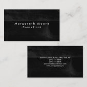 Schlichte elegante Gray Black Brick Wall Beruflich Visitenkarte (Vorne/Hinten)