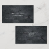 Schlichte Elegante Gray Texture Minimalistisch Mod Visitenkarte (Vorne/Hinten)