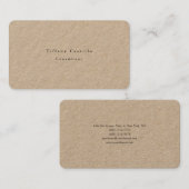 Schlichte elegante Minimalistische, moderne Premiu Visitenkarte (Vorne/Hinten)