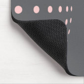 Schlichte elegante moderne einfache hellrosa mousepad (Ecke)