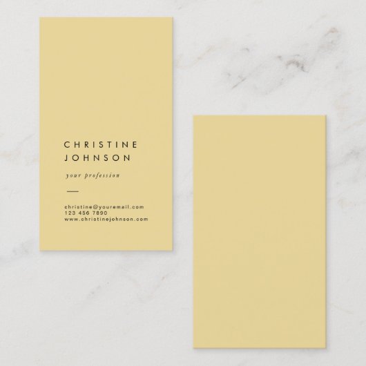 schlichte elegante Visitenkarte (Vorne/Hinten)