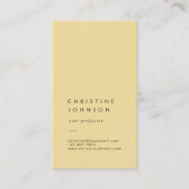 schlichte elegante Visitenkarte (Vorderseite)