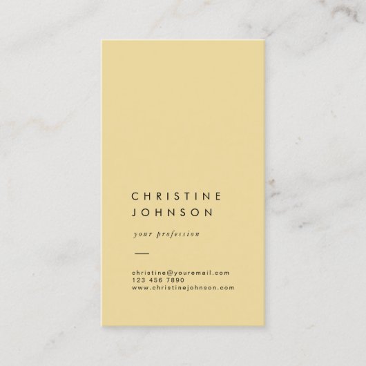 schlichte elegante Visitenkarte (Vorderseite)