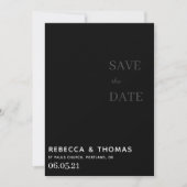 schlichte Eleganz, ohne Foto Save the Date (Vorderseite)