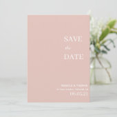 schlichte Eleganz, ohne Foto Save the Date (Stehend Vorderseite)
