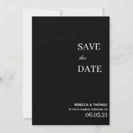 schlichte Eleganz, ohne Foto Save the Date
