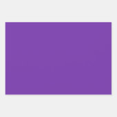 Schlichte Eminenz Dunkle Traube Lila Schatten 3 To Geschenkpapier Set (Vorderseite 3)