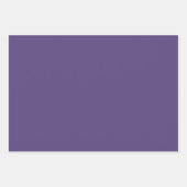 Schlichte Eminenz Dunkle Traube Lila Schatten 3 To Geschenkpapier Set (Vorderseite 2)