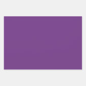 Schlichte Eminenz Dunkle Traube Lila Schatten 3 To Geschenkpapier Set (Vorderseite)