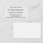 Schlichte Facharztkarte Visitenkarte (Vorne/Hinten)