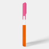 Schlichte Farbblockgestaltung in rosa, orange Case-Mate iPhone Hülle (Rückseite / Rechts)