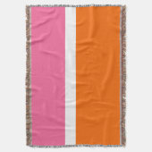 Schlichte Farbblockgestaltung in rosa, orange Decke (Vorderseite Vertikal)