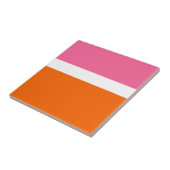 Schlichte Farbblockgestaltung in rosa, orange Fliese (Seite)