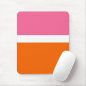 Schlichte Farbblockgestaltung in rosa, orange Mousepad (Mit Mouse)