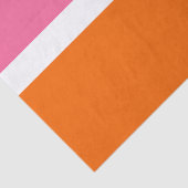Schlichte Farbblockgestaltung in rosa, orange Seidenpapier (Ausschnitt)