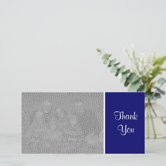 Schlichte Farbe - danke - dunkelblau (Stehend Vorderseite)