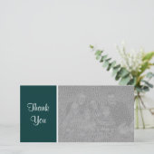 Schlichte Farbe - Danke - Dunkelgrün (Stehend Vorderseite)